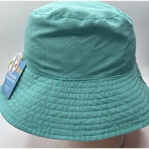 Sun & Sky Reversible Bucket Hat Cap Blue TURQUIOS & ORANGE Youth Kids 4-7 Boys